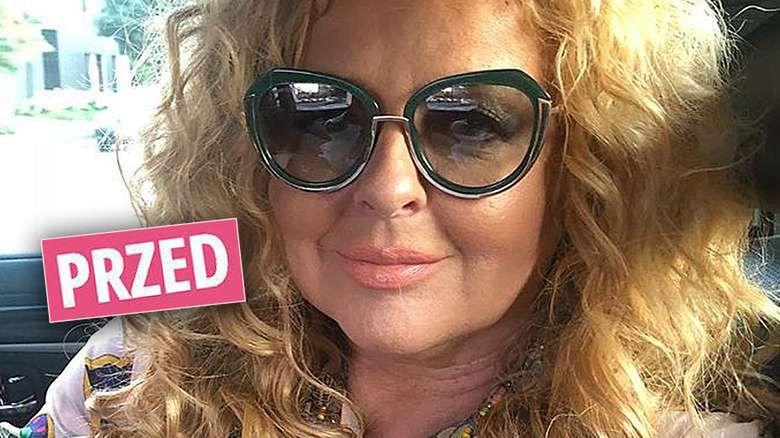 Magda Gessler w prostych włosach