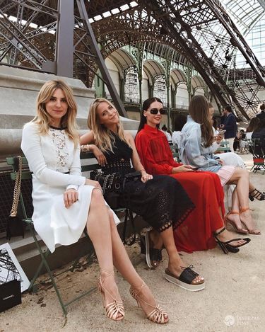 Kasia Tusk i Jessica Mercedes na Paris Fashion Week 2017