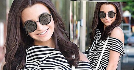 Julia Wieniawa prosto z czerwonego dywanu w Cannes wylądowała na kanapie w Dzień dobry TVN! Jej pasiasta suknia to prawdziwe dzieło sztuki!