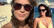 Ciężarna Monika Mrozowska pokazała się w bikini. Zdradziła, ile przybrała na wadze