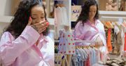 Rihanna w zaawansowanej ciąży kompletuje wyprawkę dla dziecka. Na widok jednego z ubranek aż zaniemówiła