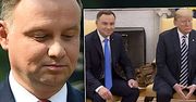 Wpadka Andrzeja Dudy przed Białym Domem, i to w najważniejszym momencie! Patrzył na niego cały świat [WIDEO]