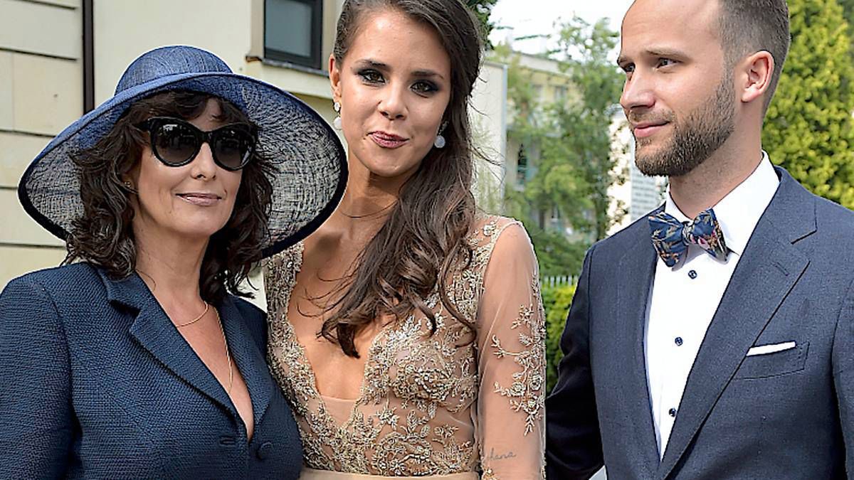 Anna Korcz z córką i jej mężem