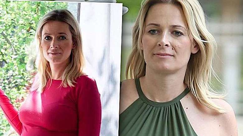 Odeta Moro w czerwonej sukience