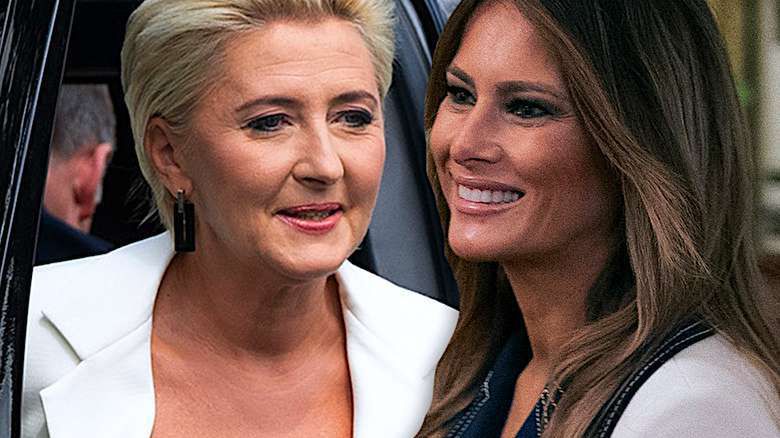 Agata Duda i Melania Trump w Białym Domu