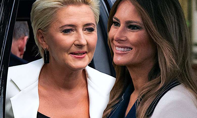 Agata Duda i Melania Trump w Białym Domu