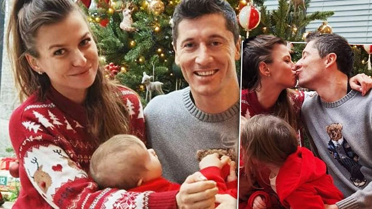 Anna Lewandowska w rodzinnej sesji