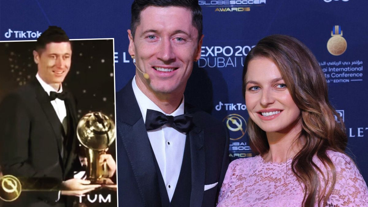 Globe Soccer Awards 2021. Robert Lewandowski i Ania w kreacji za 30 tys. zł zadali szyku na gali w Dubaju. Zakasowali światowe gwiazdy