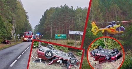 46-letni kierowca Skody ledwo uszedł z życiem