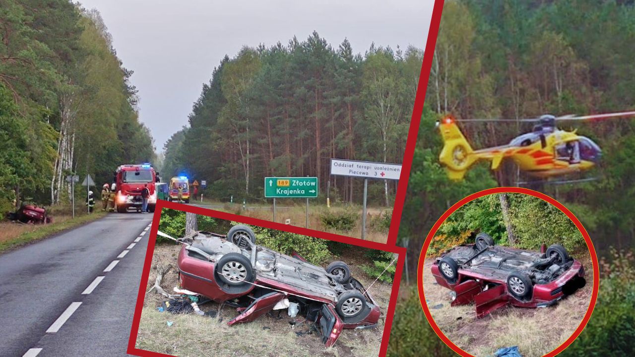 46-letni kierowca Skody ledwo uszedł z życiem