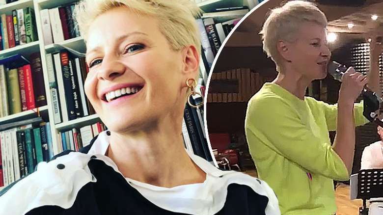 Małgorzata Kożuchowska śpiewa