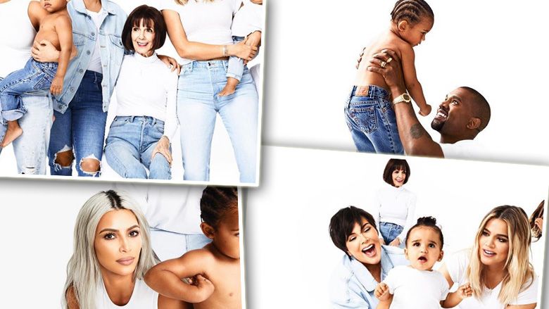 Świąteczna sesja rodziny Kardashian