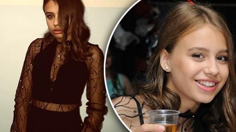 Oliwia Bieniuk na balu gimnazjalnym