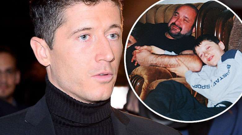 Robert Lewandowski z Krzysztofem Lewandowskim
