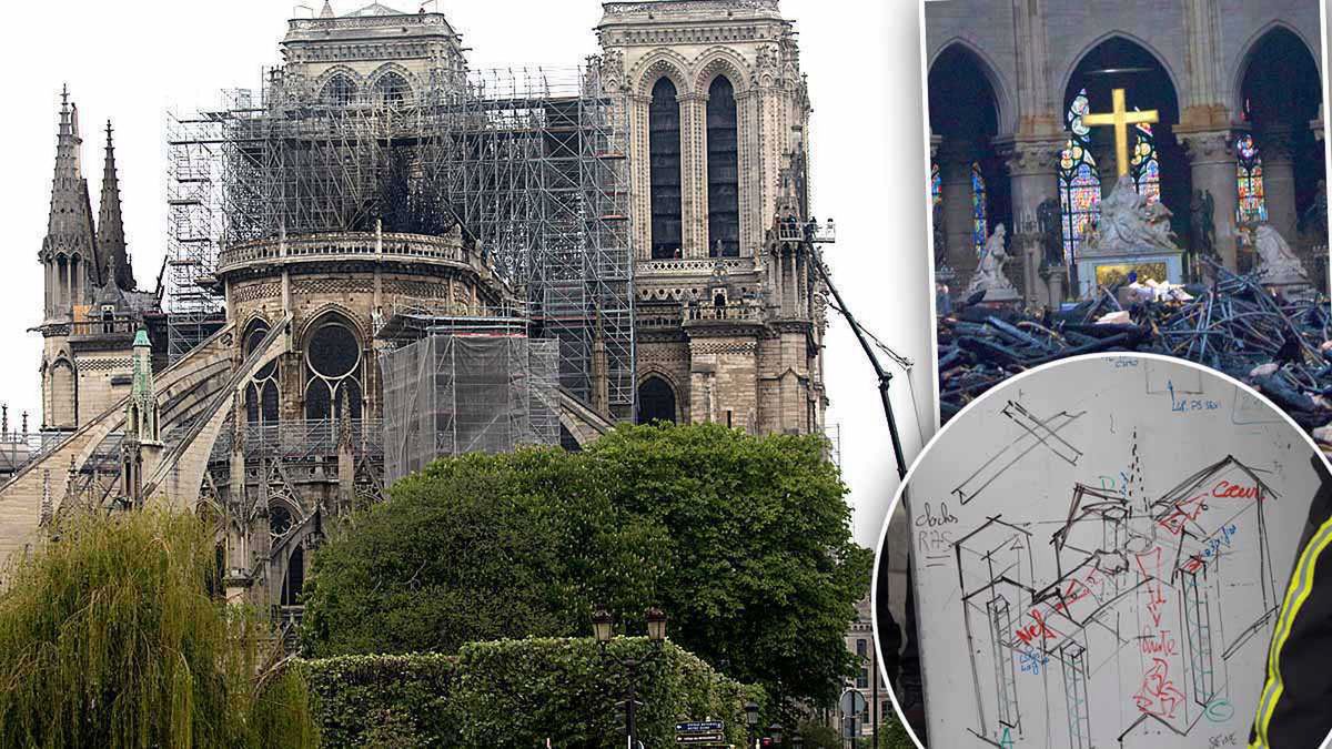 Notre-Dame w drastycznym stanie po pożarze. Właśnie ruszyły prace remontowe w zniszczonej katedrze