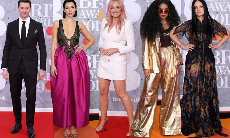 Gwiazdy i celebryci na Brit Awards 2019: Hugh Jackman, Dua Lipa, Lily Allen, H.E.R, Emma Bunton