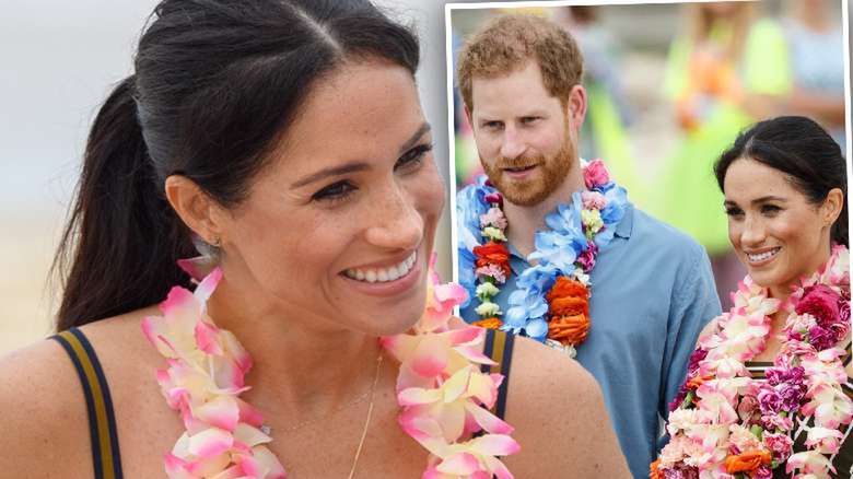 Meghan Markle w ciąży i książę Harry na plaży Bondi w Sydney