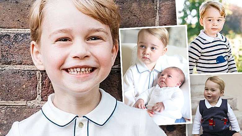 Książę George piąte urodziny stare zdjęcia