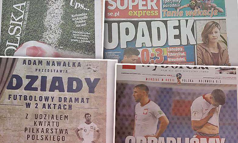 "Dziady", "Cieniasy", "Upadek". Polska prasa zmiażdżyła kadrę po meczu z Kolumbią! Aż roi się od brutalnych nagłówków!