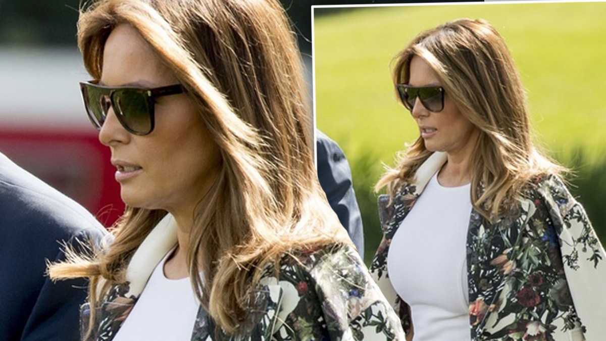 Melania Trump wreszcie przytyła? Luksusowa obcisła biała sukienka nie ukryła niczego