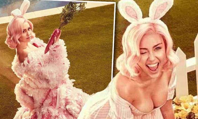 Miley Cyrus błysnęła sutkami w nowej, gorącej sesji zdjęciowej. Dalej było jeszcze odważniej! Fani zniesmaczeni. "Profanujesz Wielkanoc!"