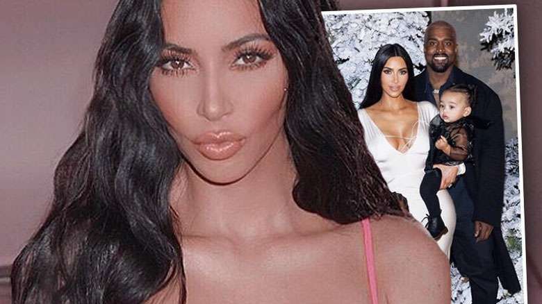 Świąteczne zdjęcia Kim Kardashian i jej rodziny