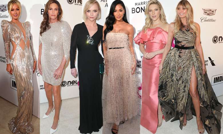 Oscary 2019: Na after party Eltona Johna więcej gwiazd niż na czerwonym dywanie! Christina Ricci, Caitlyn Jenner, Paris Hilton, Katheryn Winnick, Heidi Klum, Nicole Scherzinger