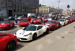 Inwazja Ferrari w centrum Warszawy