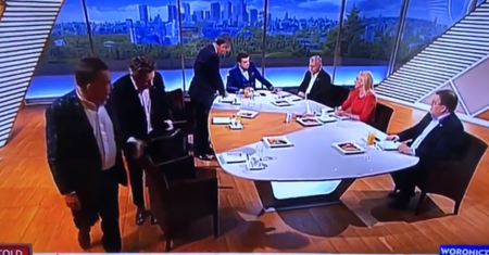 Awantura w studiu TVP. Politycy wyszli ze studia. "Ten program zbliża się do poziomu dna"