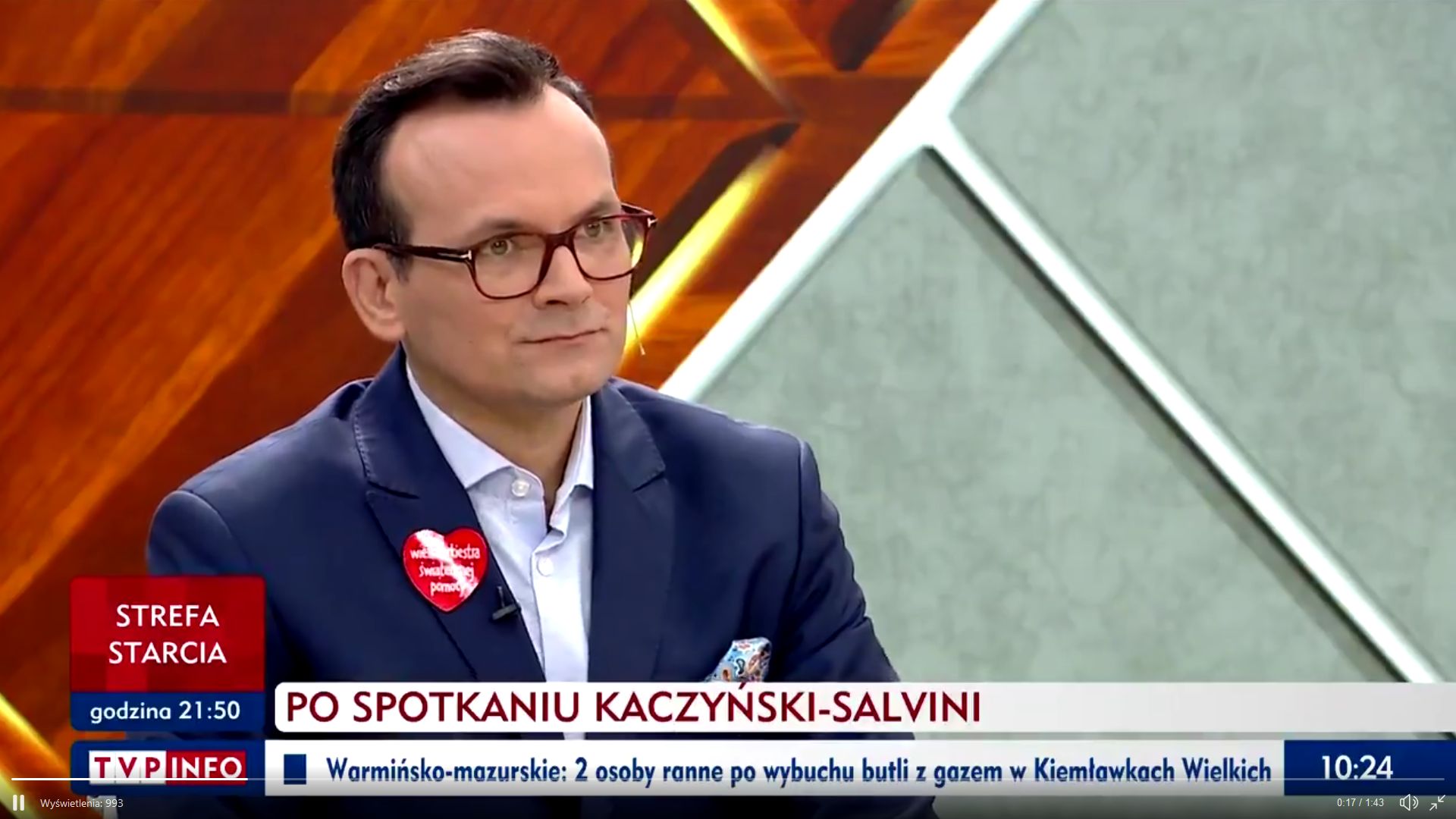 Marcin Anaszewicz w programie "Woronicza 17"