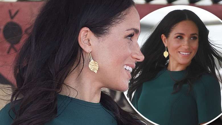 Meghan Markle w ciąży na Fidżi w zielonej kreacji