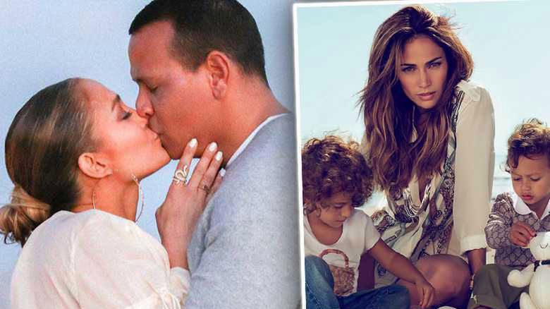 Jennifer Lopez i Alex Rodriguez z dziećmi