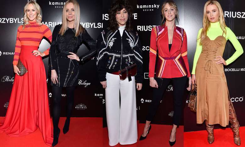 Gwiazdy na pokazie Mariusza Przybylskiego: Agnieszka Woźniak-Starak, Maffashion, Ola Żebrowska, Natalia Kukulska, Anna Nowak