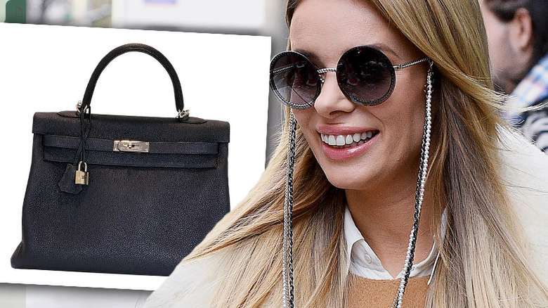 Izabela Janachowska z drogą torebką