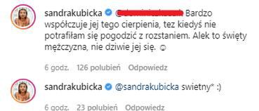 Sandra Kubicka rozmawia z fanką o Blance Lipińskiej