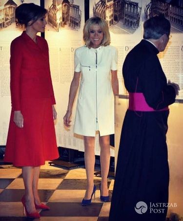 Melania Trump i Brigitte Macron w Paryżu