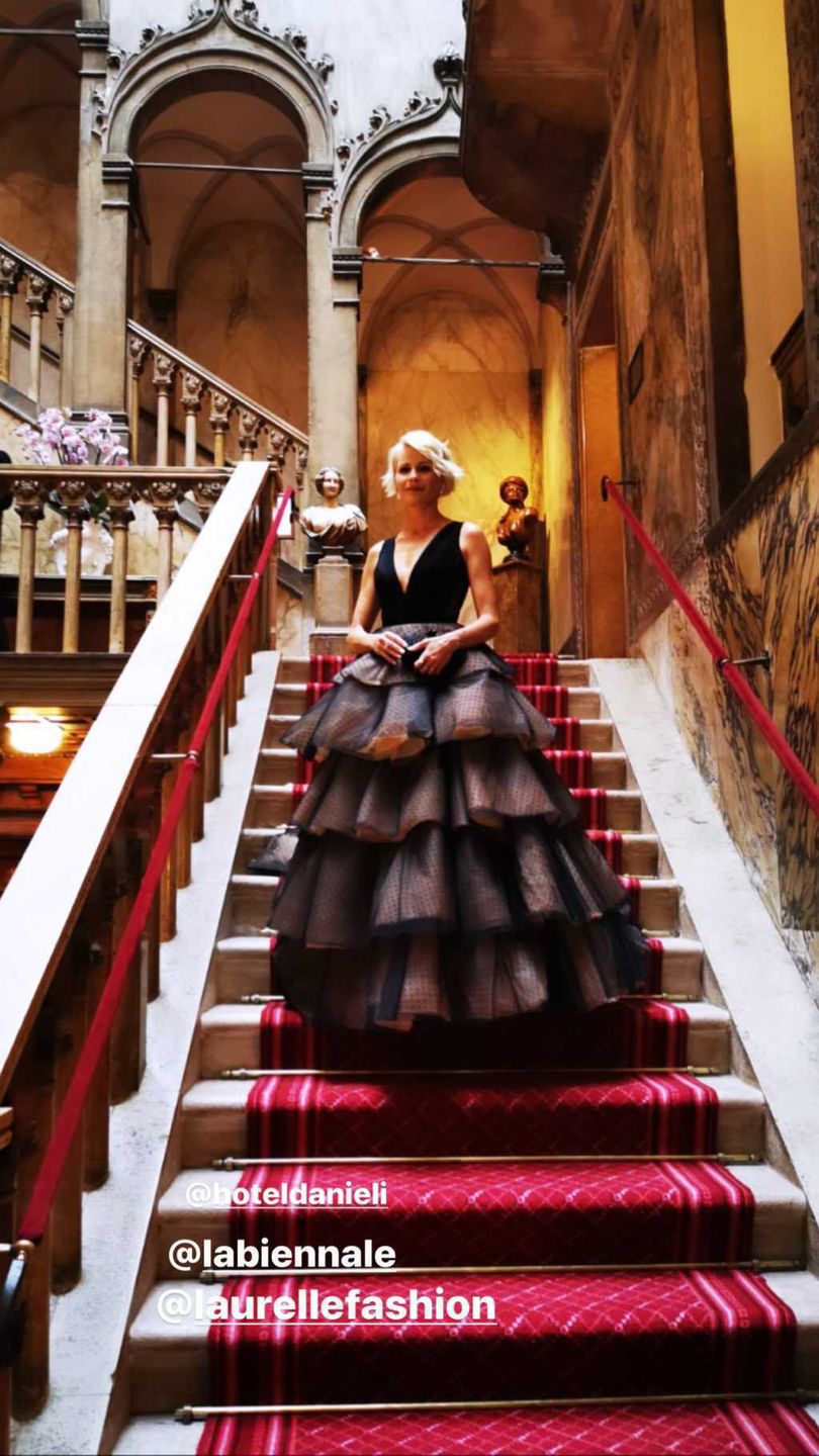 Małgorzata Kożuchowska – festiwal w Wenecji, suknia: Laurelle