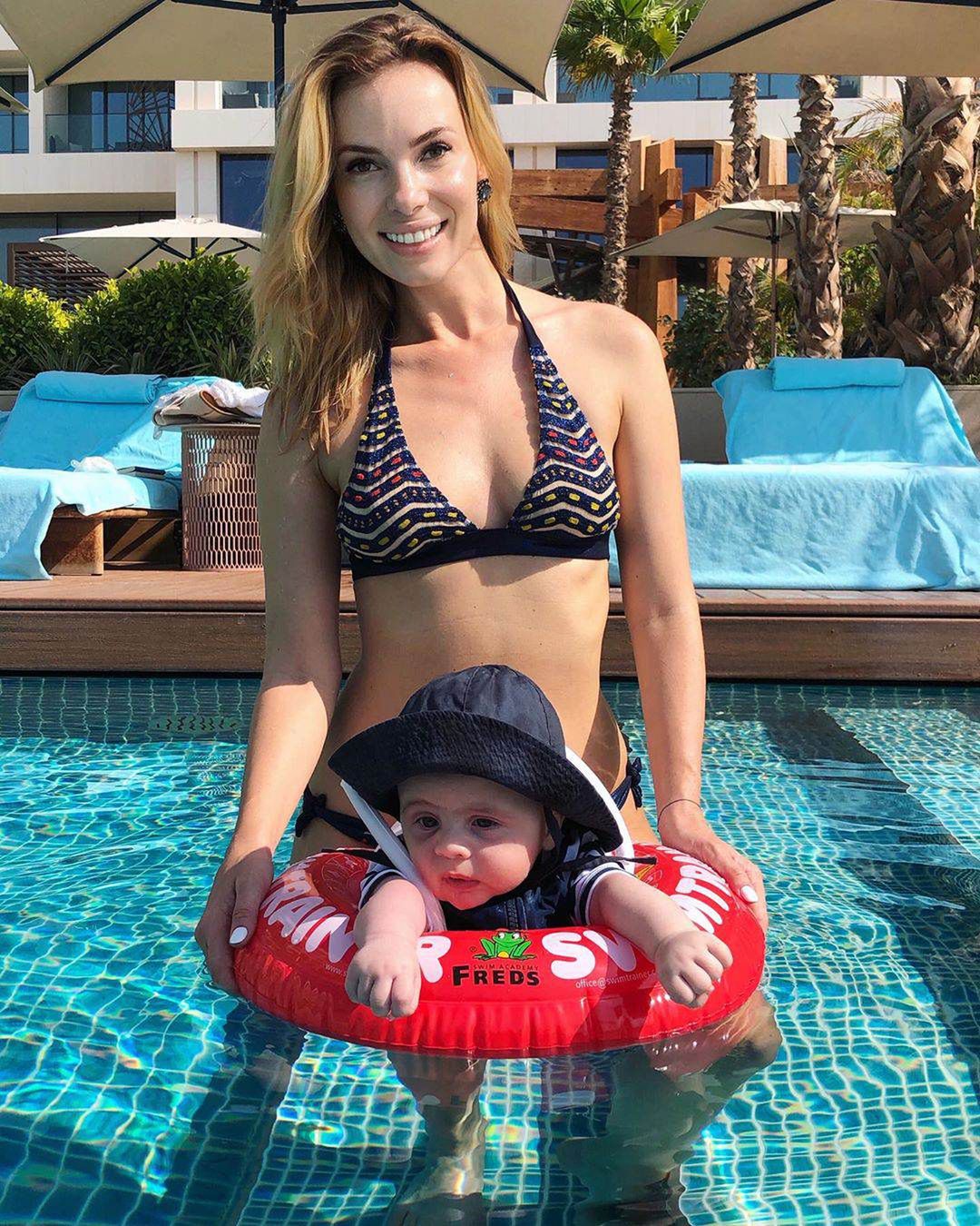 Izabela Janachowska z synem na wakacjach w Dubaju