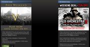 Cywilizacja 5 i Red Orchestra 2 za darmo przez weekend