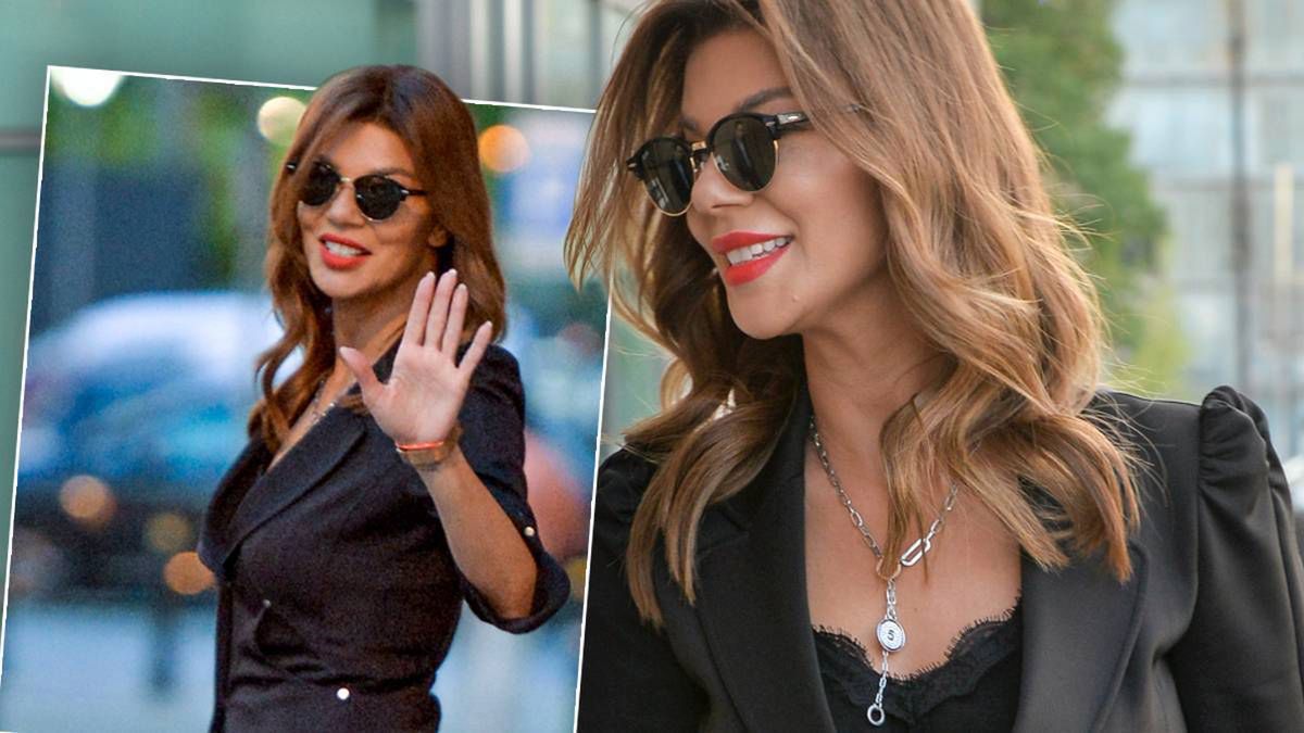 Edyta Górniak w drodze na wywiad wRealu24