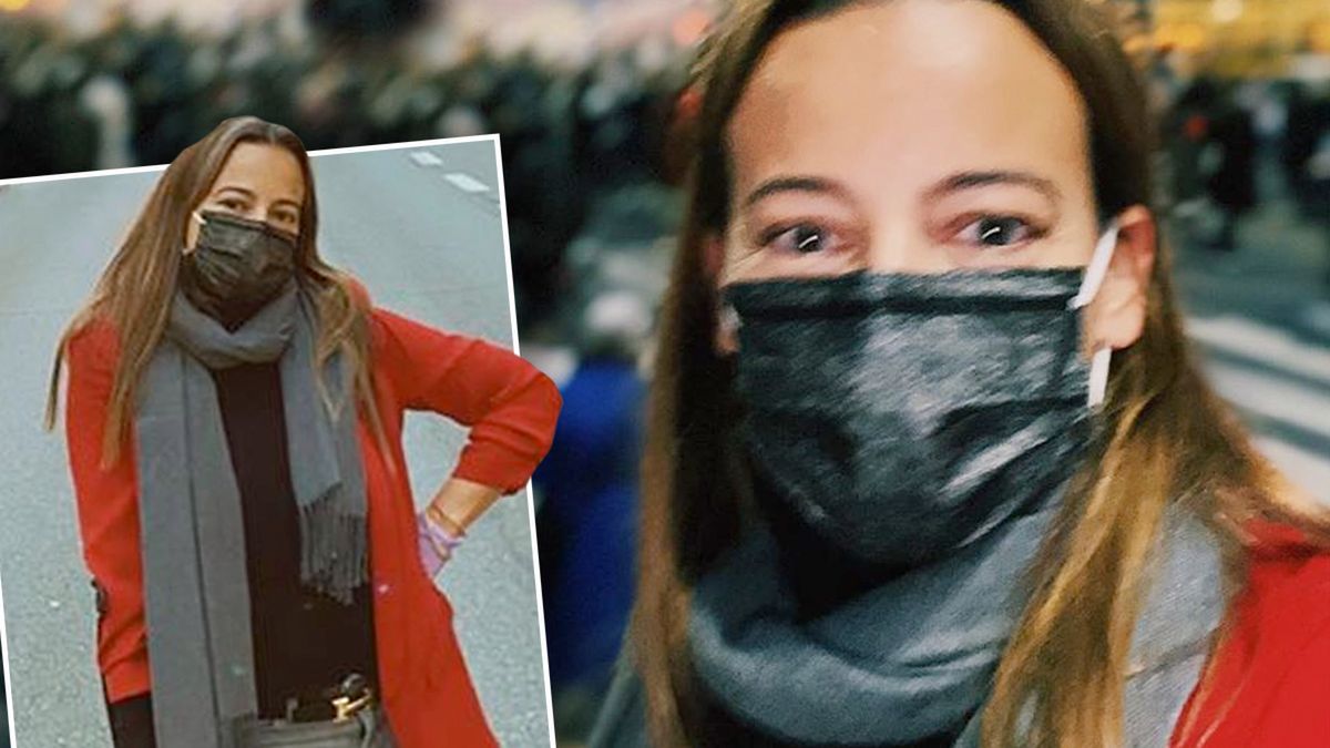 Anna Mucha na Strajku Kobiet