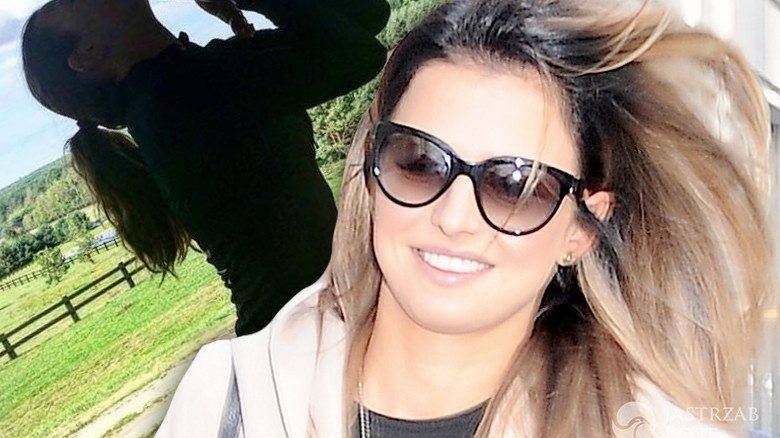 Anna Lewandowska ćwiczy z Klarą