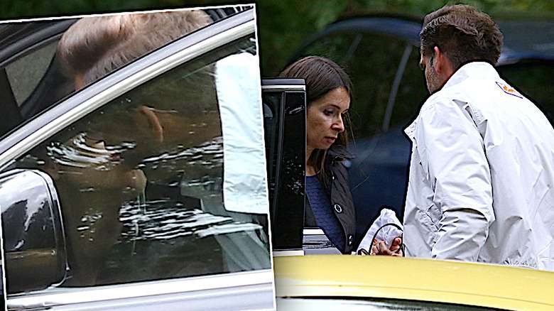 Marta Kaczyńska z mężem całują się w samochodzie