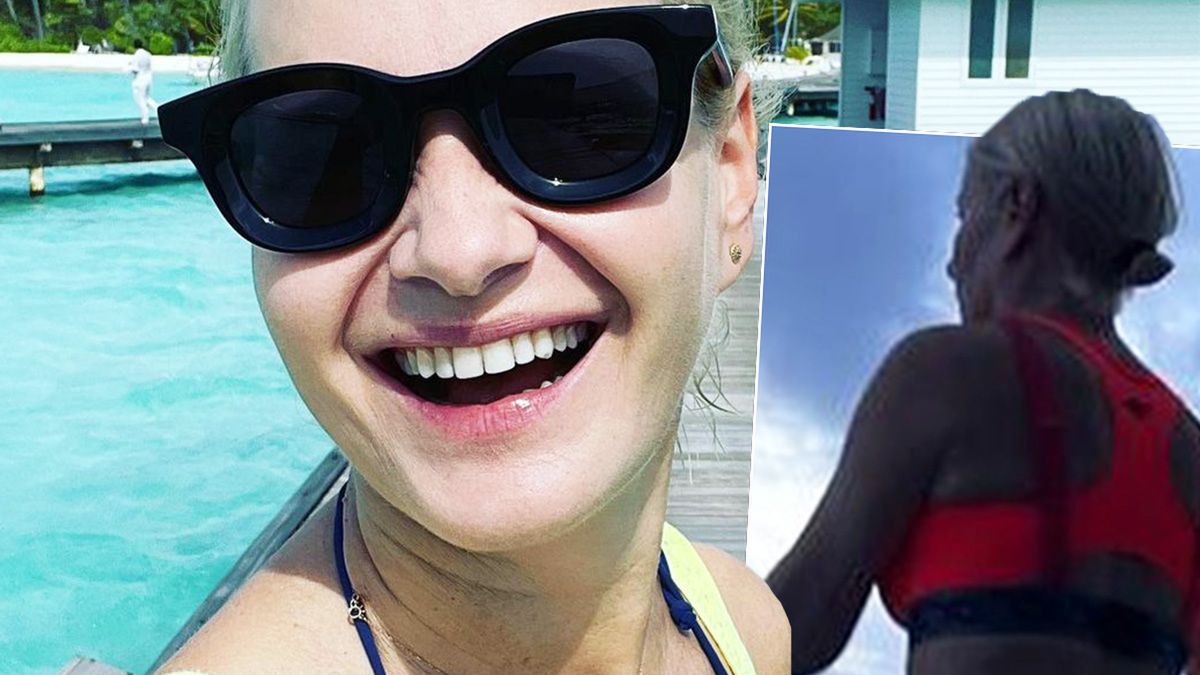 Małgorzata Kożuchowska wyciska siódme poty. W sportowym stroju jeszcze się nie pokazywała publicznie. Niezły widok