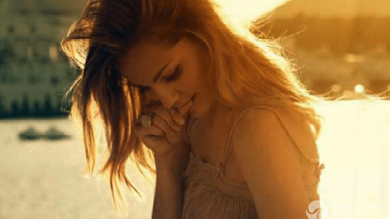 Małgorzata Socha na plaży