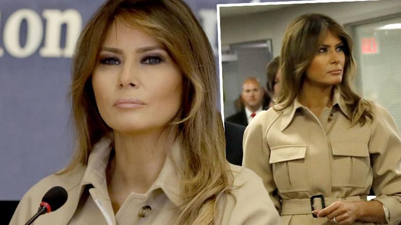 Melania Trump i Donald Trump na spotkaniu Federalnej Agencji Zarządzania Kryzysowego