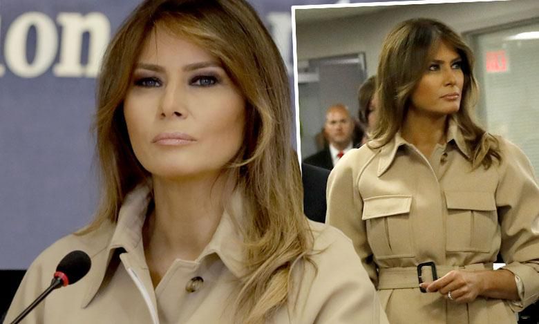 Melania Trump i Donald Trump na spotkaniu Federalnej Agencji Zarządzania Kryzysowego