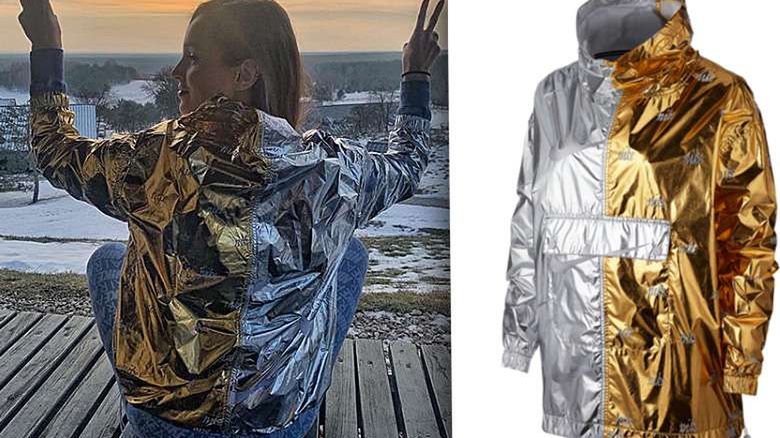 Marina Łuczenko w modnej kurtce