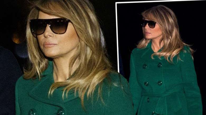 Melania Trump skórzane spodnie