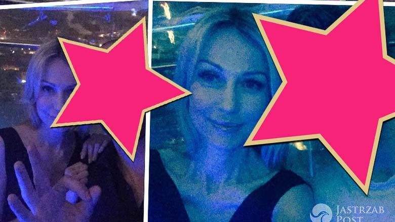 Magdalena Ogórek, Marcin Gortat i Maciej Musiał oglądają finał EURO 2016